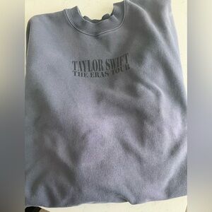 Taylor Swift The Eras Tour Blue Crewneck Sweatshirt (Flaws) Make an Offer!